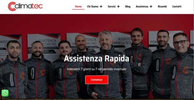 Un’impresa che ha fatto dell’assistenza tecnica a caldaie e climatizzatori una missione. E ora ha anche un sito web ricco di servizi pensati per i suoi clienti.